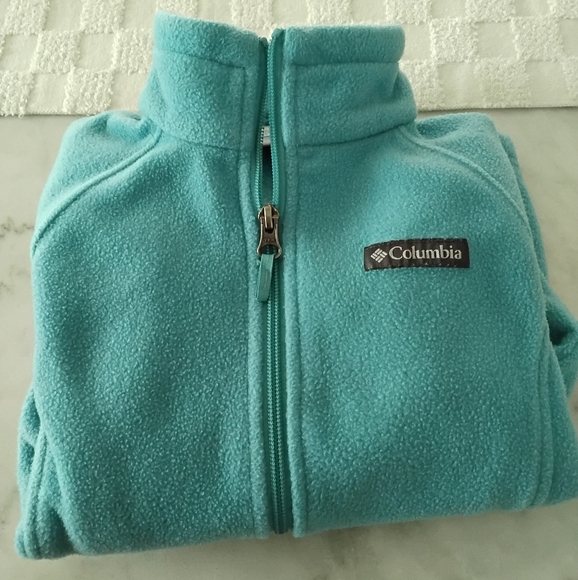 Columbia Other - Little Girls Columbia Aqua Full-Zip Fleece Jacket.